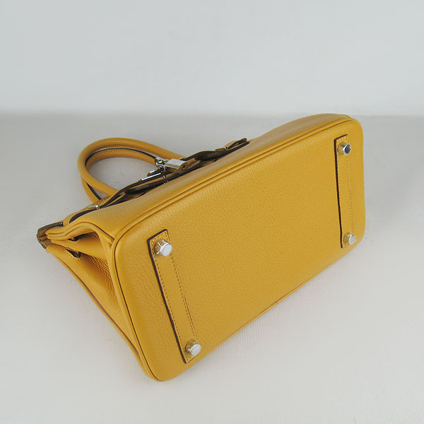 Replica Hermes Birkin 30CM Togo Leather Bag Yellow 6088 On Sale